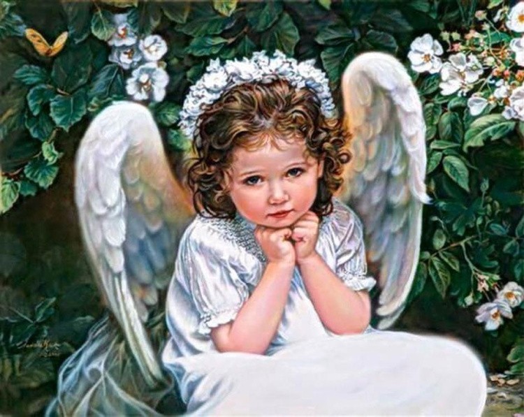 Алмазная вышивка «Портрет ангела»