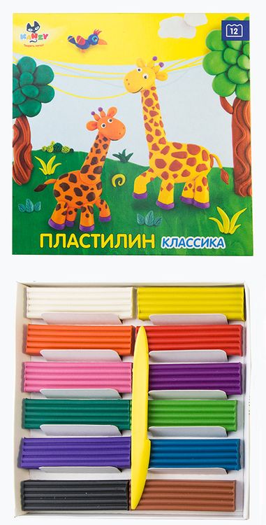 Пластилин KANZY KNY-300704, 12 цветов — картинка 2