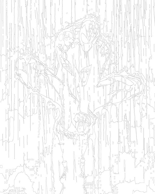 Картина по номерам «Человек паук Spiderman: арт под дождем» — картинка 3