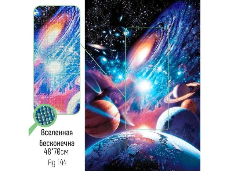 Алмазная вышивка «Вселенная бесконечна» — картинка 2