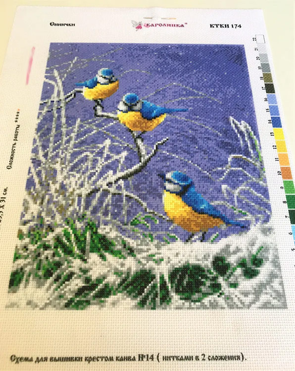 Набор для вышивания «Синички» — картинка 3