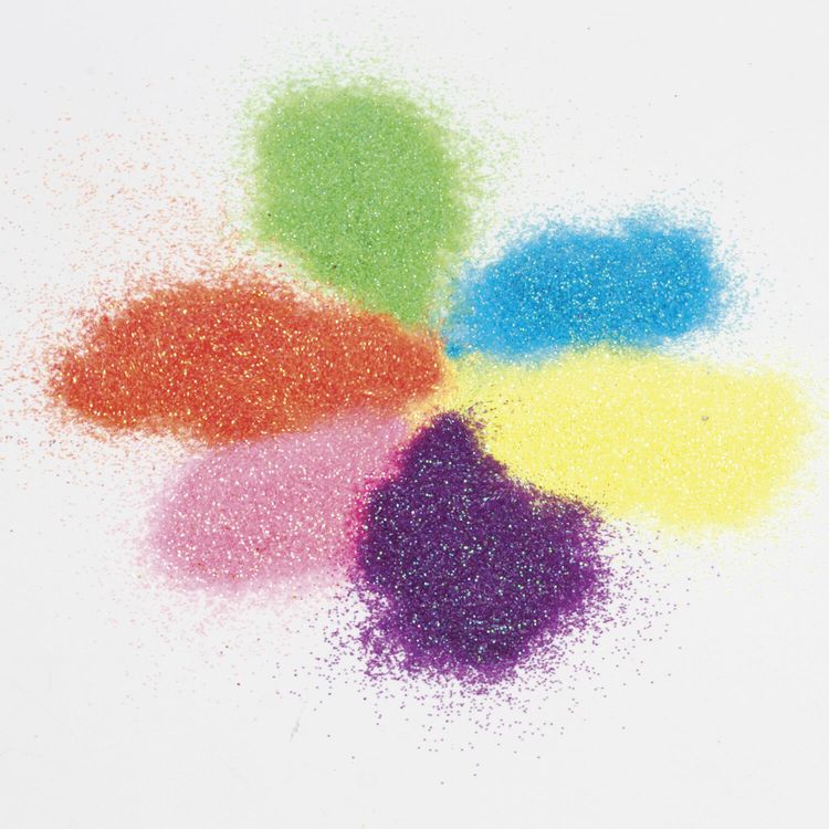 Блестки (глиттер), неон, 6 цветов по 6,5 грамм, Остров Сокровищ — картинка 5