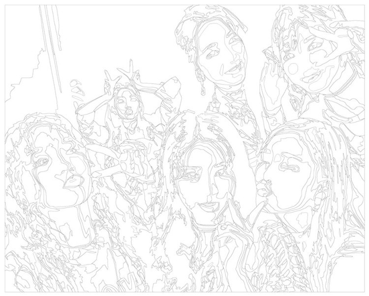 Картина по номерам «K-POP группа (G)I-dle Джи Айдл: Селфи» — картинка 3