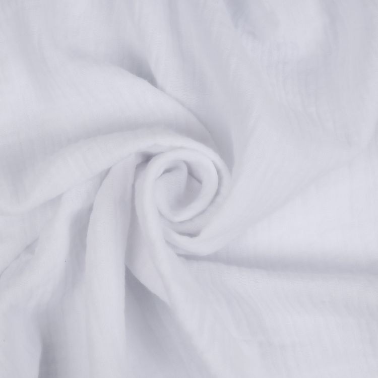 Ткань Муслин, 5 м x 130 см, 125 г/м², цвет: белый, TBY