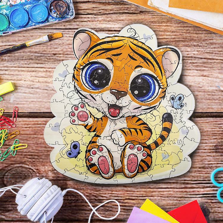 Деревянные пазлы Артвентура «Тигренок» — картинка 2