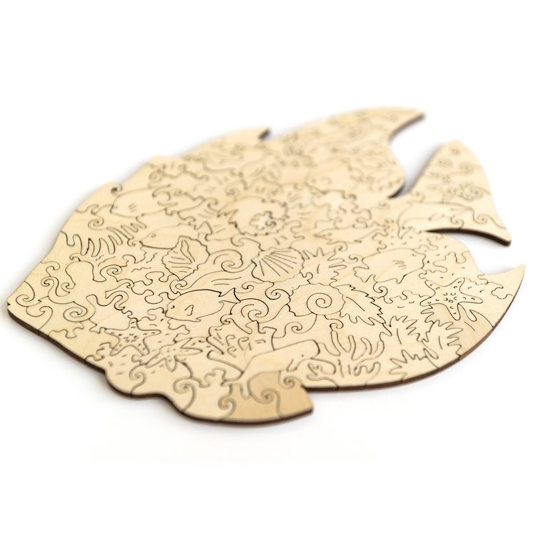 Деревянный пазл Unidragon «Сияющая Рыбка», размер King size (А3) — картинка 6