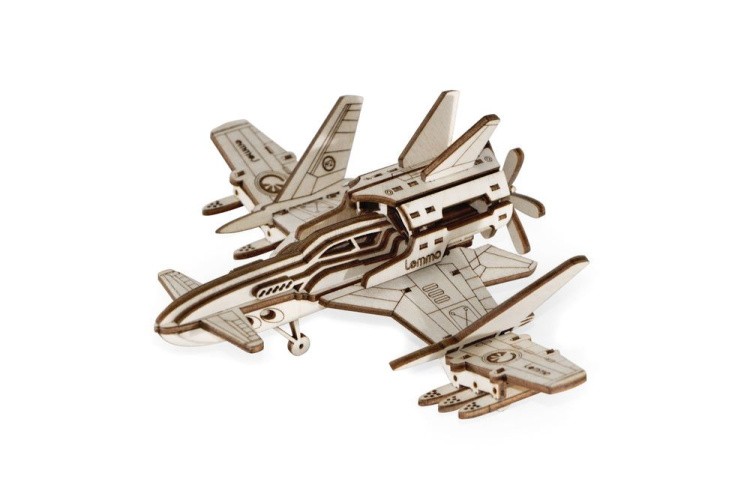 Деревянный конструктор 3D «Cамолет Стакс-2Н», Lemmo — картинка 6