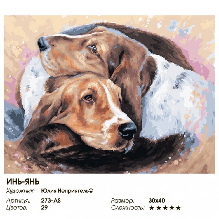 Картина по номерам «Инь-ян» — картинка 2