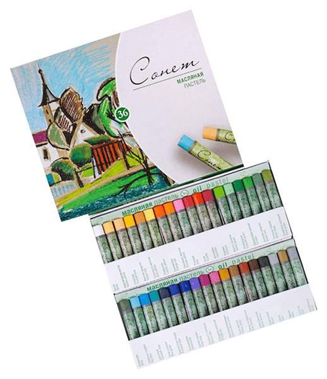 Пастель масляная художественная «Сонет», 36 цв., круглое сечение, Невская палитра — картинка 3