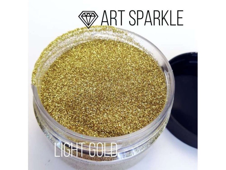 Глиттер мелкий Light Gold, 50 г, Craftsmen.store — картинка 2