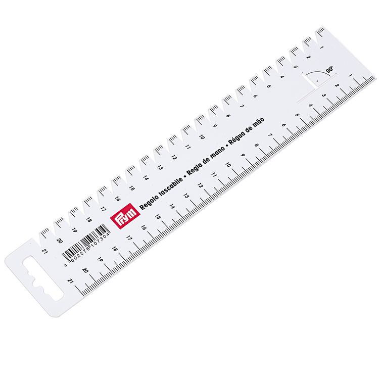 Линейка закройщика, пластик 21 см, Prym — картинка 2