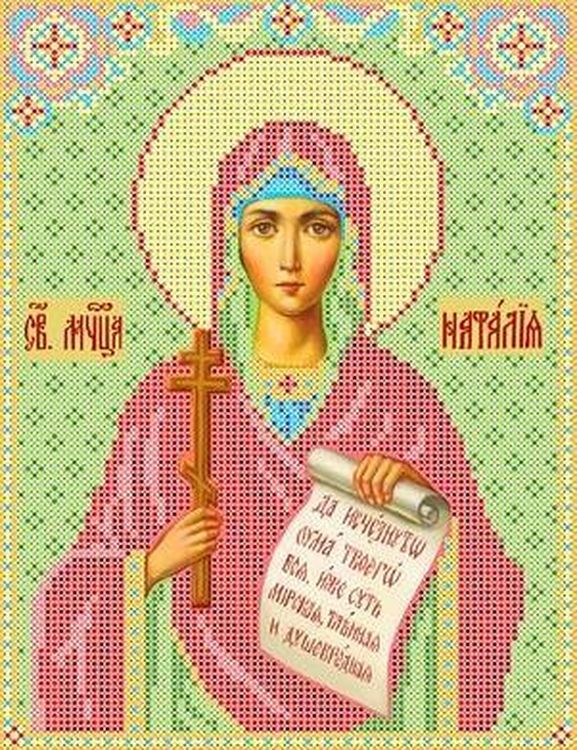Рисунок на ткани «Святая Наталия»