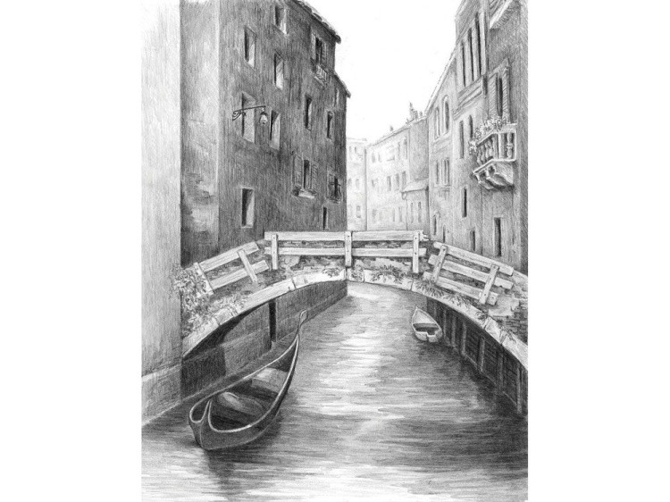 Набор для скетчинга «Венецианский мост»