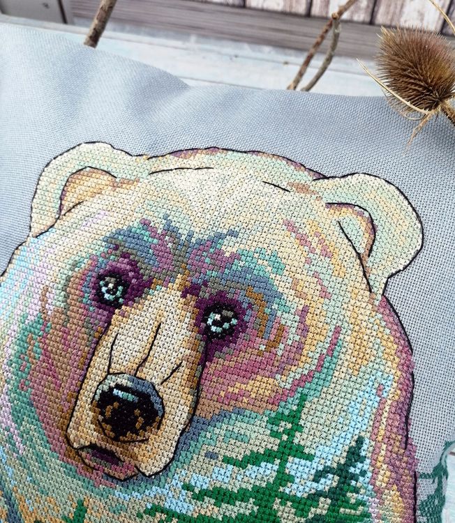 Набор для вышивания «Наволочка. Хозяин леса» — картинка 3