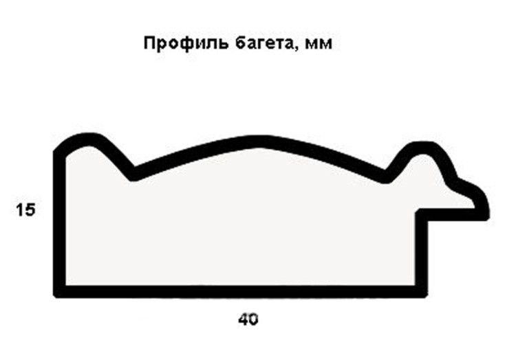 Рамка без стекла для картин «Polina» (состаренная) — картинка 2