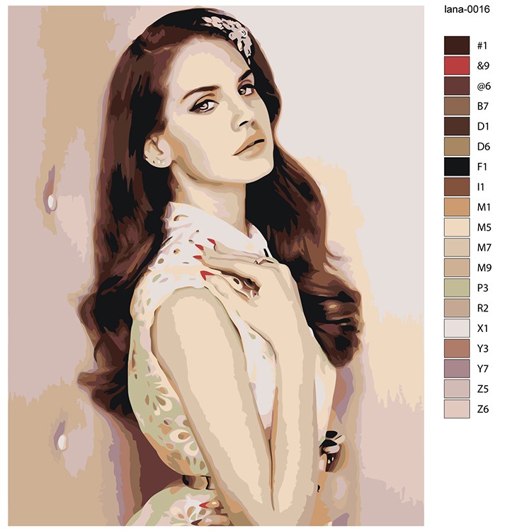 Картина по номерам «Lana Del Rey Лана Дель Рей 8» — картинка 2