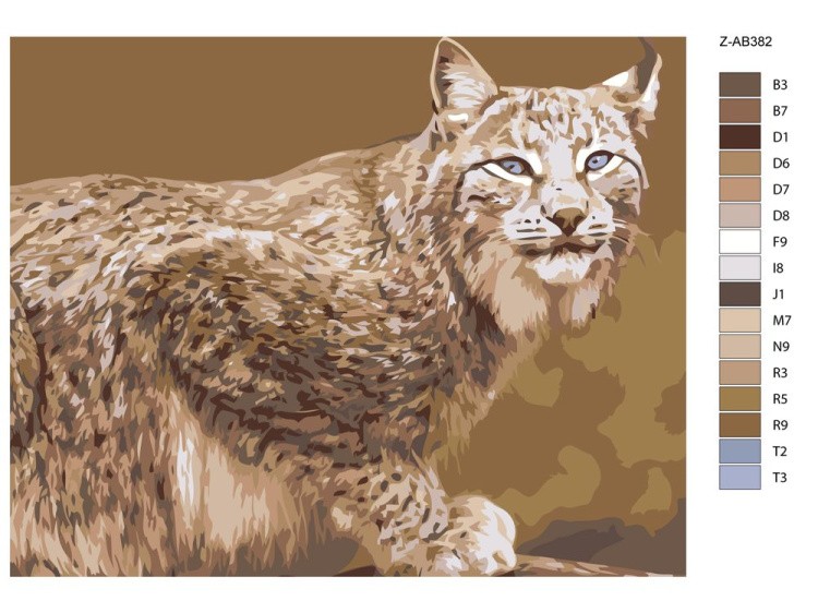 Картина по номерам «Рысь» — картинка 2