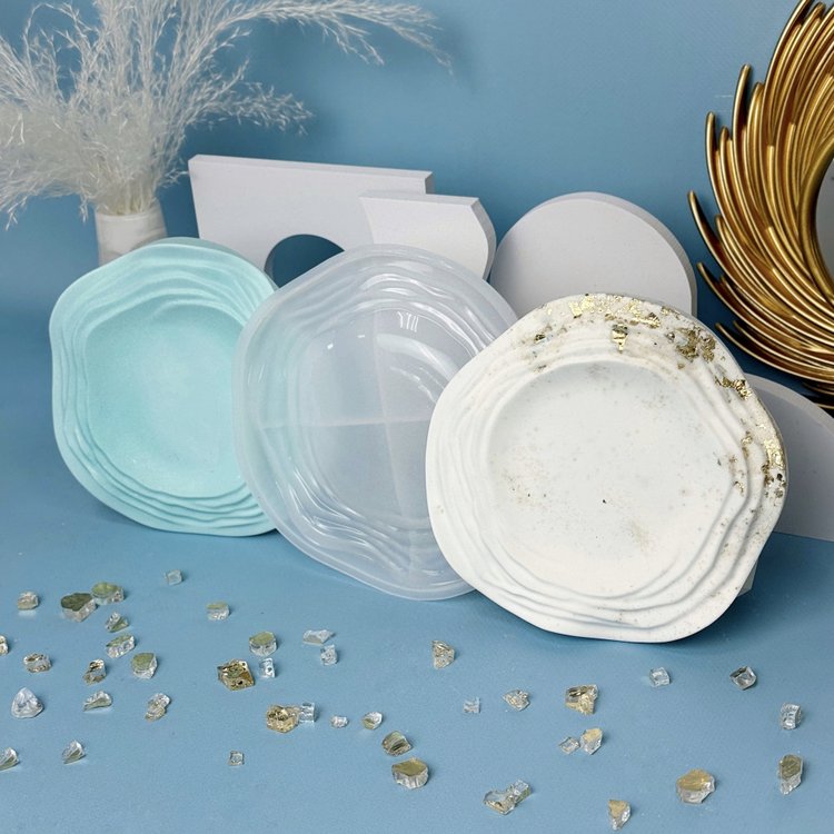 Силиконовый молд - Тарелка/блюдо, 16x15,5см, 1 шт. — картинка 3