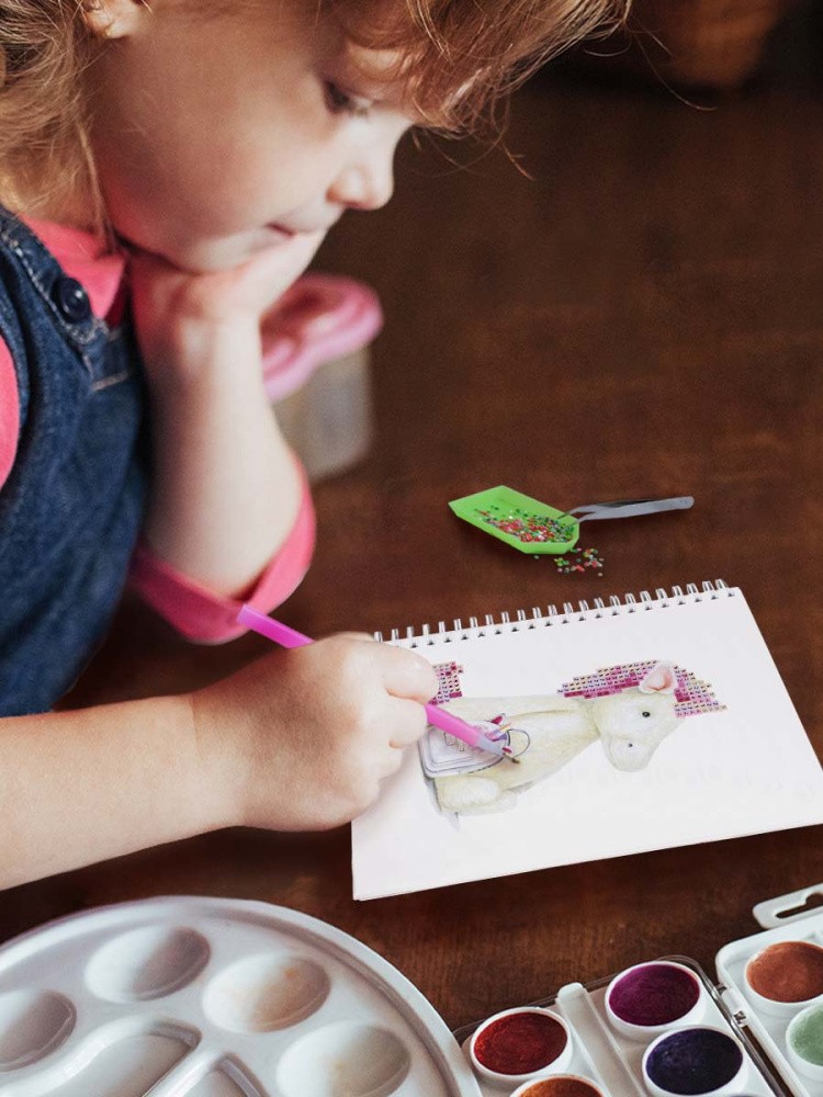 Алмазная мозаика - тетрадь «Любимая игрушка», клетка 48 листов — картинка 3