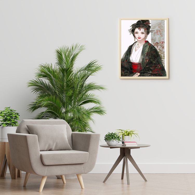 Картина по номерам «Гейша» — картинка 5