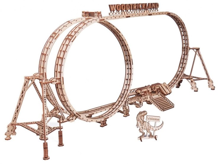 Сборная модель Большие Американские горки, 554 элемента, Wood Trick — картинка 2