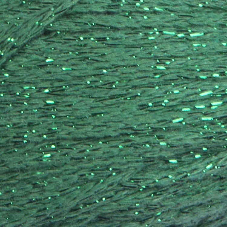Пряжа YarnArt Macrame Cotton Lurex (Макраме Коттон Люрекс) (728), зеленый-зеленый, 4 шт. по 250 г — картинка 2
