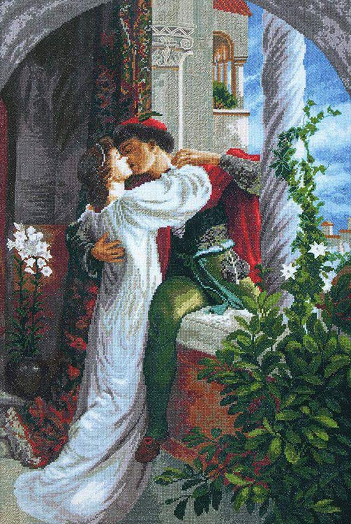 507 Схема для вышивки бисером или крестом Ромео и Джульетта