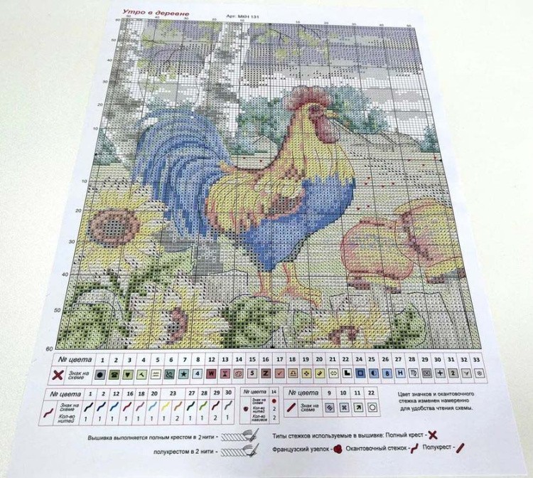 Набор для вышивания «Утро в деревне» — картинка 4
