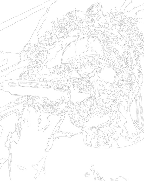 Картина по номерам «Рэпер ЛСП LSP: Олег на сцене» — картинка 3