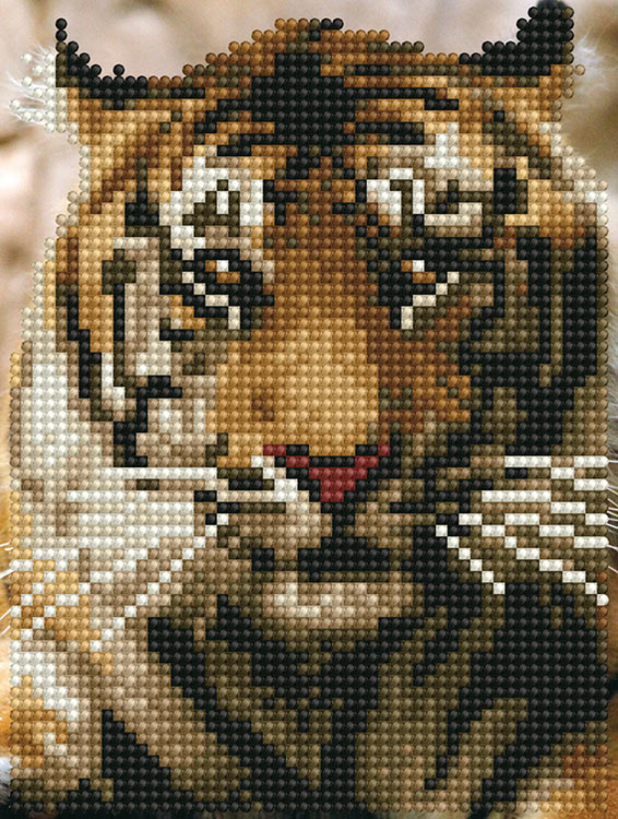 Алмазная вышивка-открытка «Портрет тигра» — картинка 2