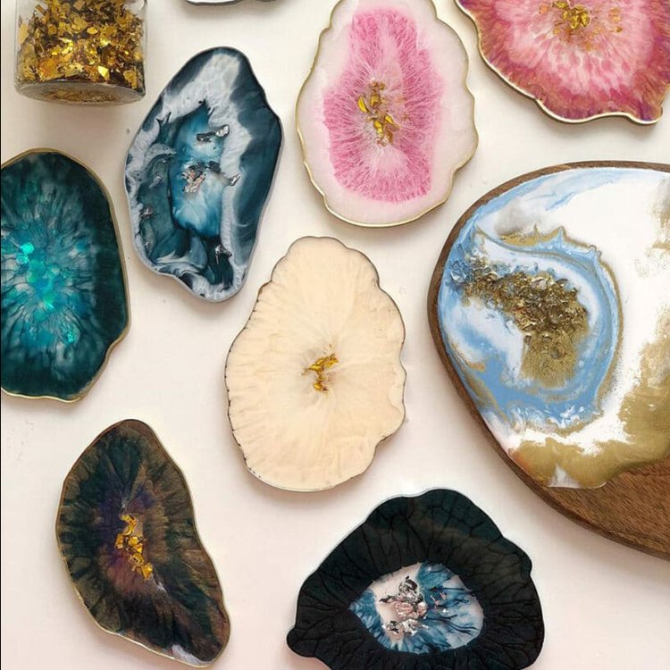 Силиконовый молд жеода, 5 шт. — картинка 7