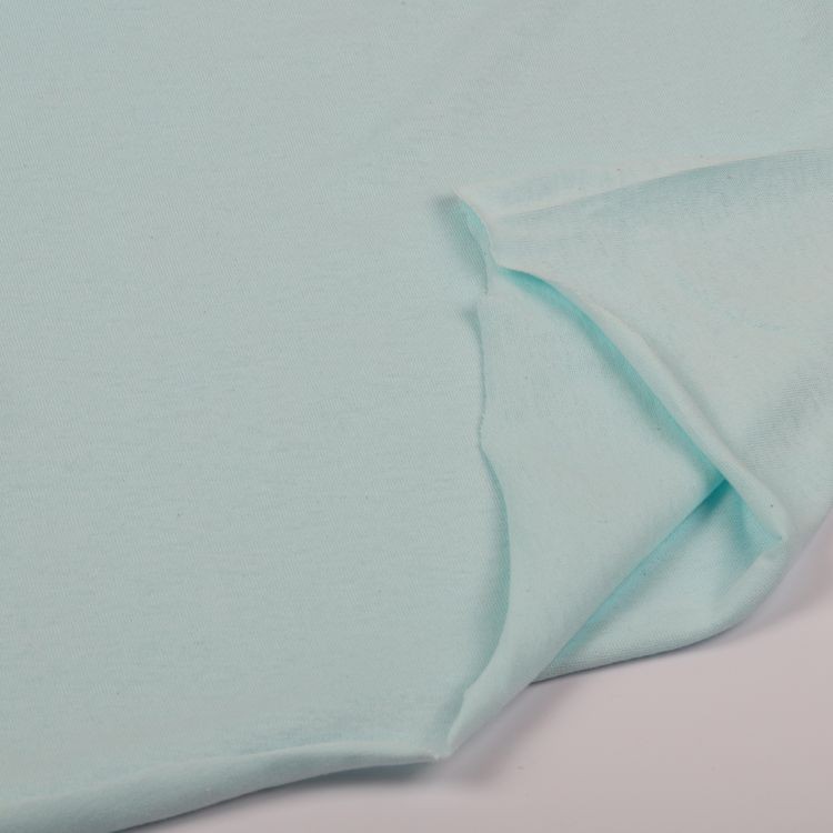 Ткань трикотаж Кулирка, опененд, 10 м x 200 см, 145 г/м², цвет: голубой, TBY — картинка 5