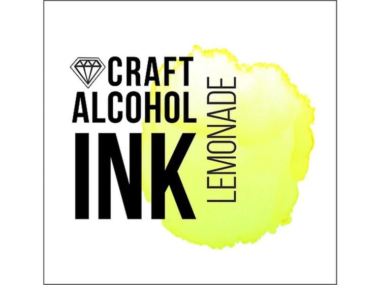 Алкогольные чернила яркие лимонные (Lemonade) 20 мл, Craft Alcohol INK — картинка 2