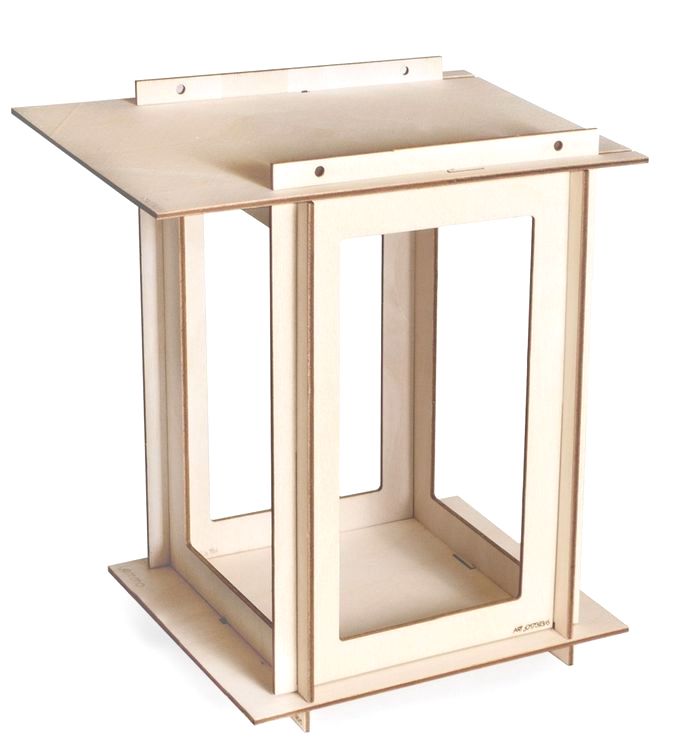 Деревянный конструктор, сборная модель Lemmo «Кормушка для птиц» — картинка 2