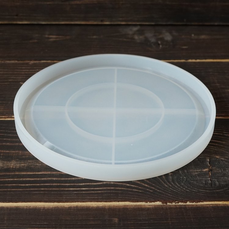Силиконовый молд для эпоксидной смолы - Тарелка круг, 20 см — картинка 3