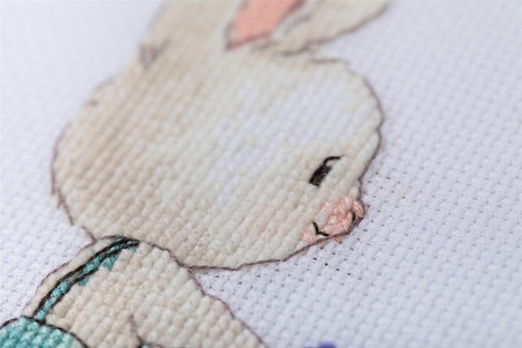 Набор для вышивания «Зайка на велосипеде» — картинка 4