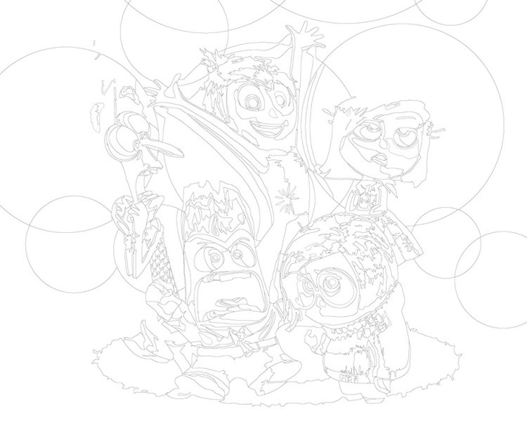 Картина по номерам «Головоломка 2: Герои, мультики 40x50» — картинка 3