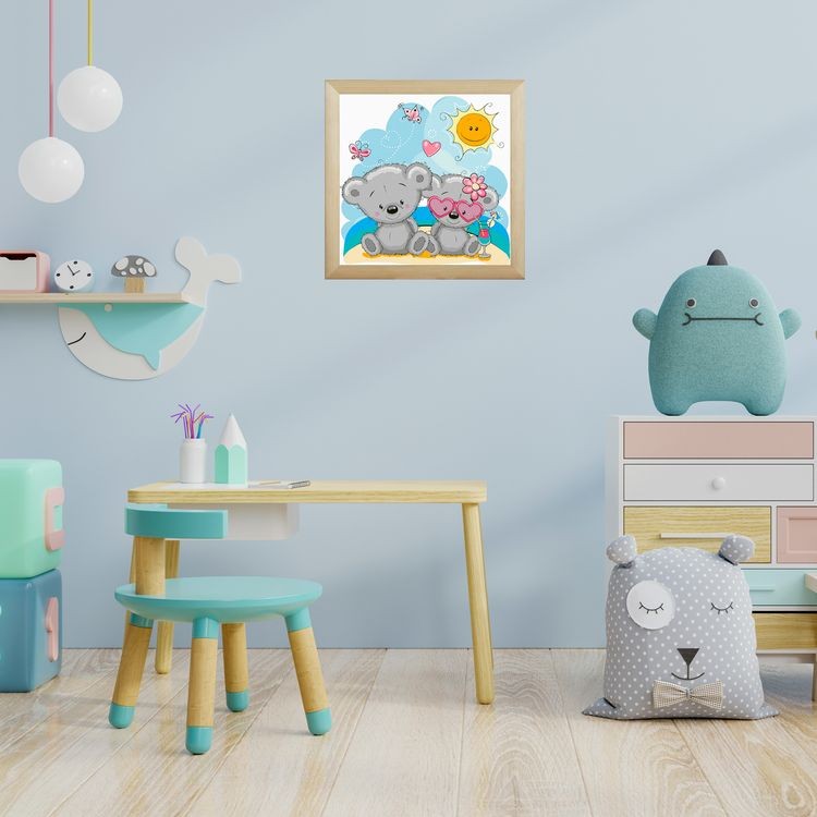 Картина по номерам «Мишки на пляже» — картинка 3