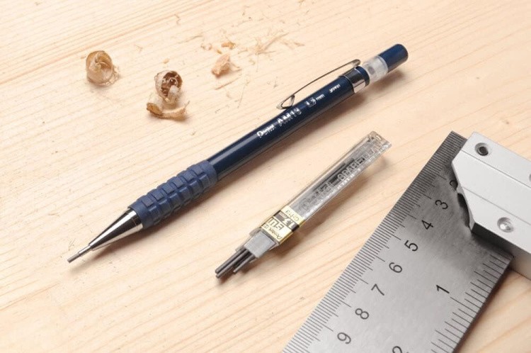 Грифели Hi-Polymer для карандашей автоматических AM13 1.3 мм 8 грифелей, Pentel — картинка 4