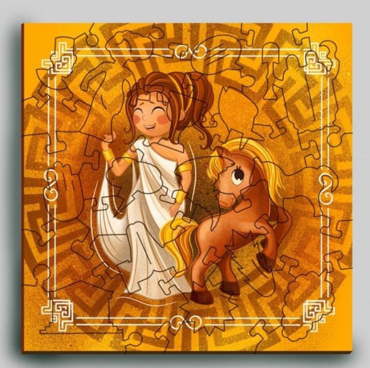 Интерактивные деревянные пазлы Mr.Puzz «Греческая Принцесса» — картинка 5