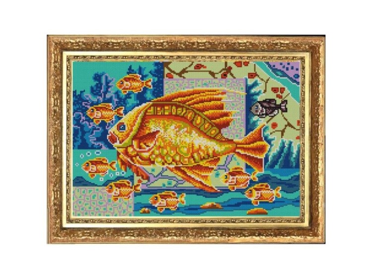 Рисунок на ткани «Богатство (9 рыбок)»