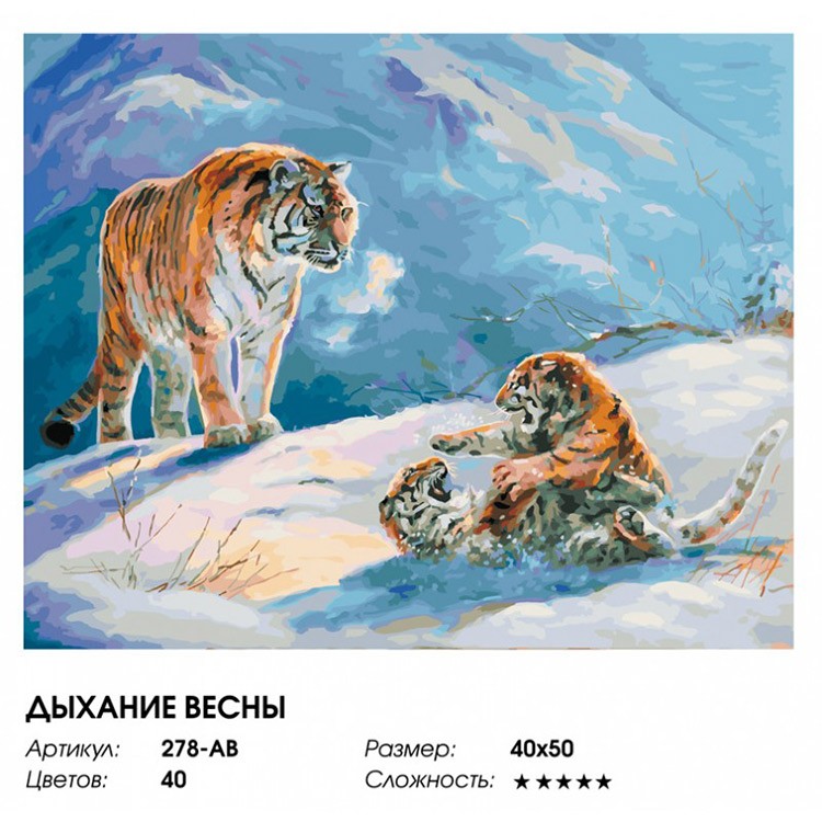 Картина по номерам «Дыхание весны» — картинка 2