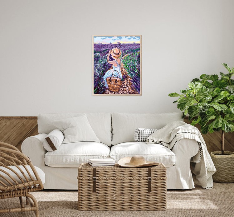 Картина по номерам «Взгляд на лавандовое поле» — картинка 5