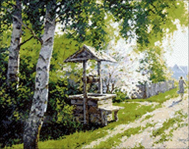 Алмазная вышивка «Утро в Лермонтово» — картинка 2