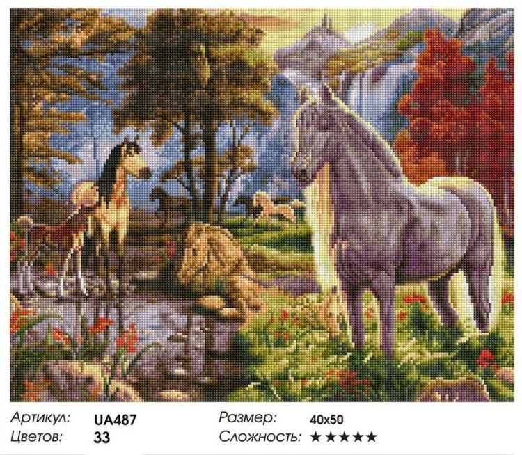 Алмазная вышивка «Сказочный лес» — картинка 2