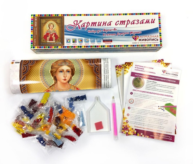 Алмазная вышивка «Икона Святая Мученица Надежда» — картинка 2