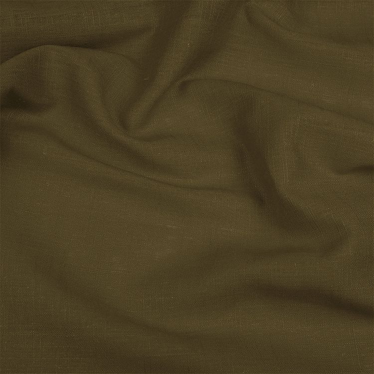 Ткань льняная, 190 г/м², 5 м x 140 см, цвет: хаки, TBY — картинка 3