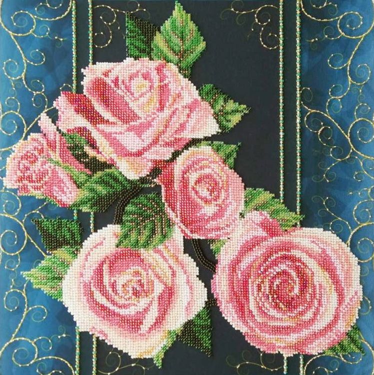 Набор вышивки бисером «Розы. Винтаж»