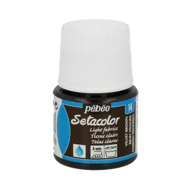 Краска для светлых тканей Setacolor PEBEO, цвет: коричневый вельвет, 45 мл