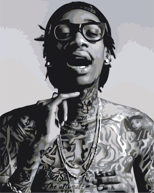 Картина по номерам «Wiz Khalifa»